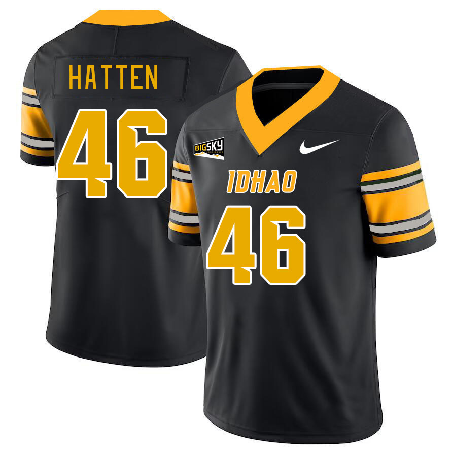 Men-Youth #46 Hogan Hatten Idaho Vandals 2023 College Football Jerseys Stitched-Black